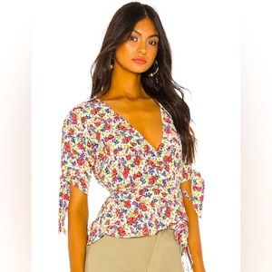 Faithfull The Brand Lucy Wrap Top Sz. 4